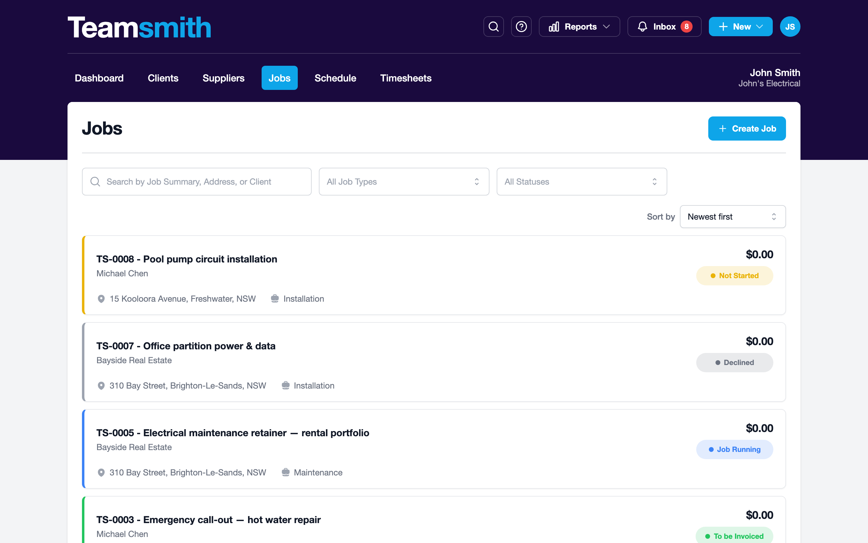 The job board on the web